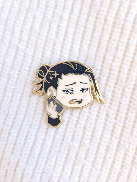 Suguru Geto on the Phone Enamel Pin - JJK Scene Collection (S2, EP 25)