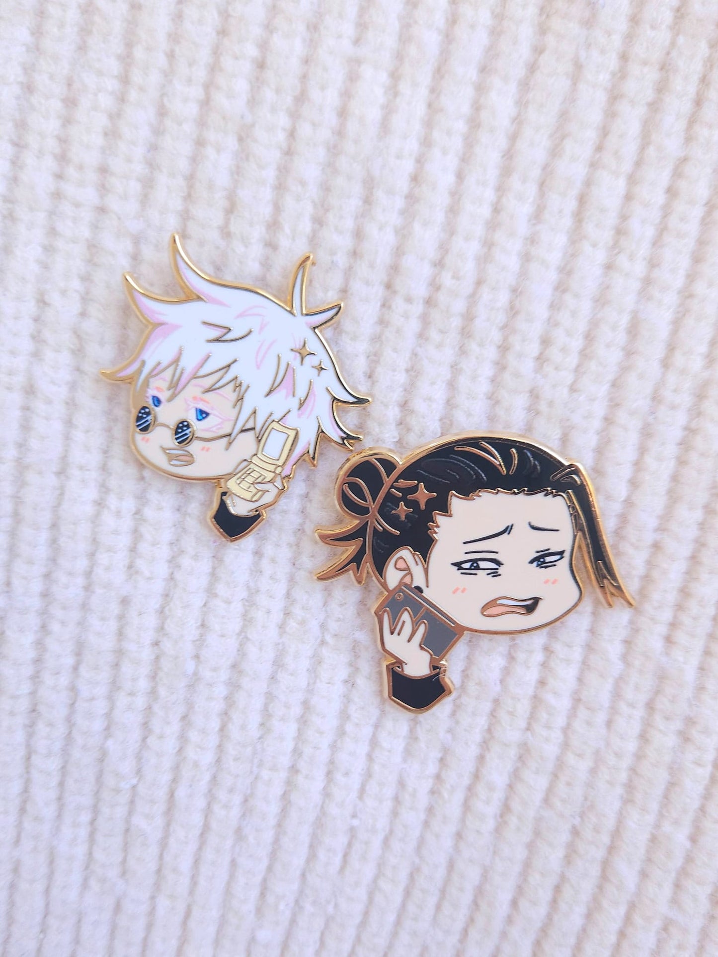 Suguru Geto on the Phone Enamel Pin - JJK Scene Collection (S2, EP 25)