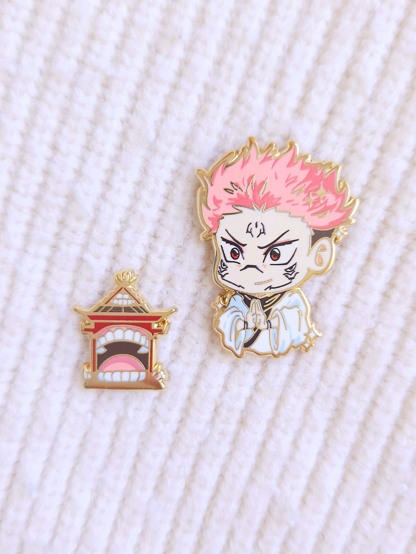 Sukuna Enamel Pin 2pc Set - JJK Collection