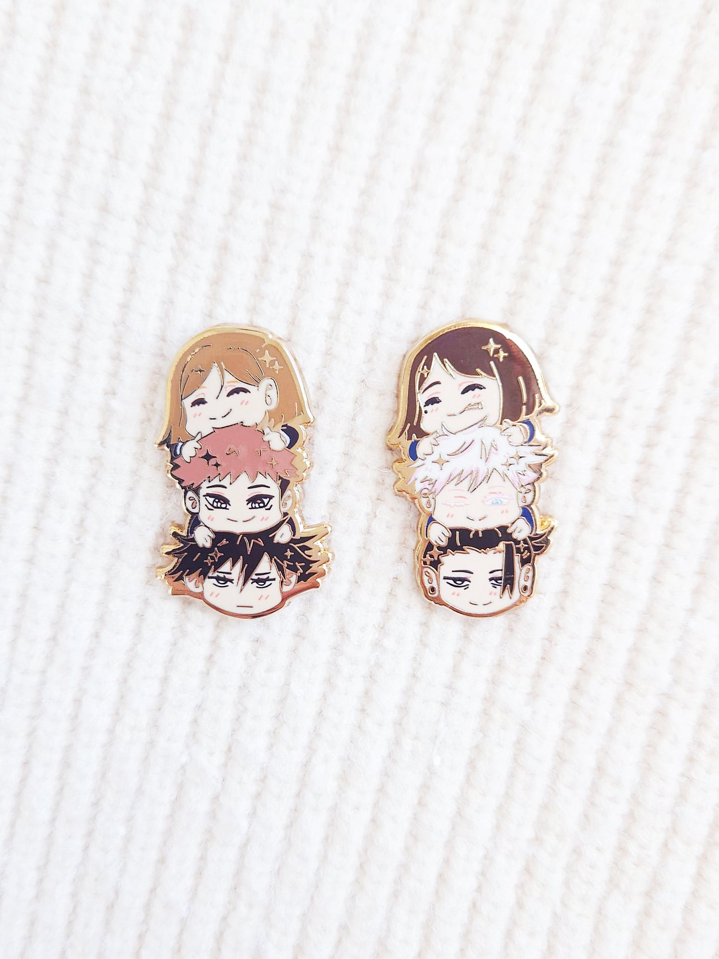 Trio Stack- Shoko, Gojo, Geto Enamel Pin - JJK Collection